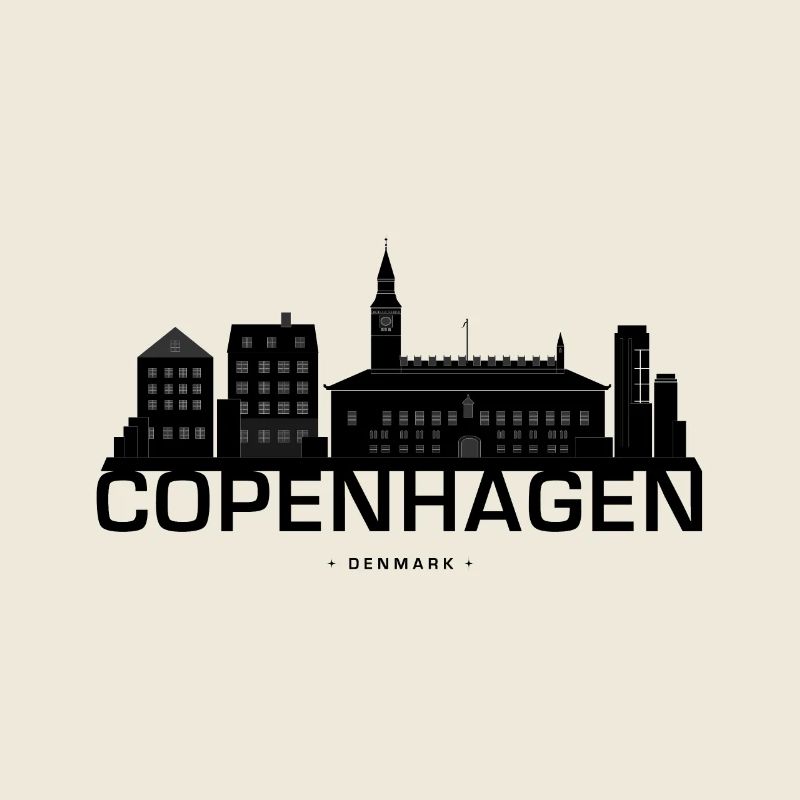 Skyline de Copenhague Danemark