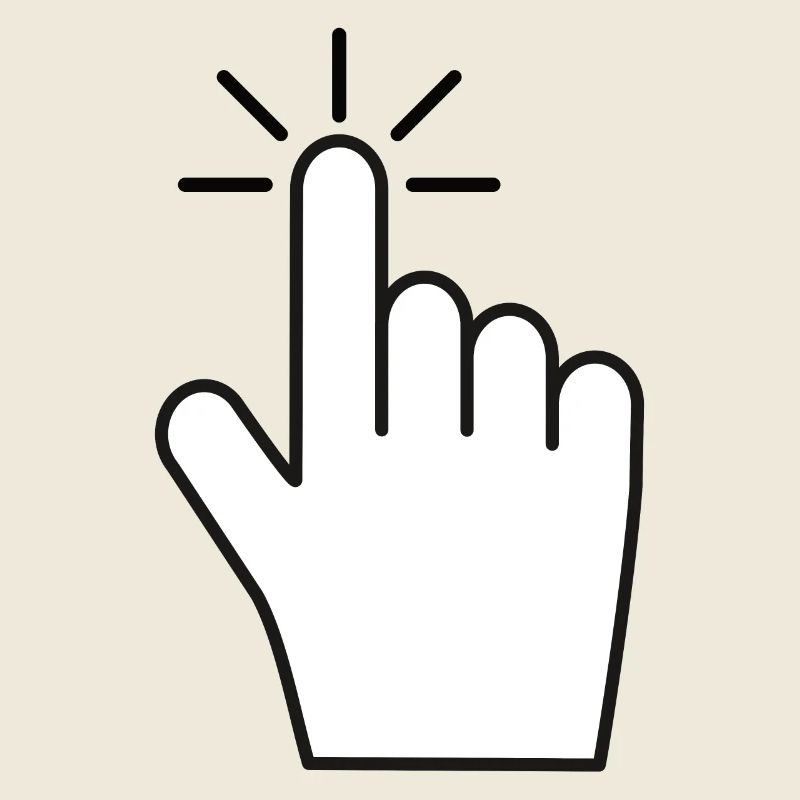 Click Here - Zeigefinger Klick Symbol