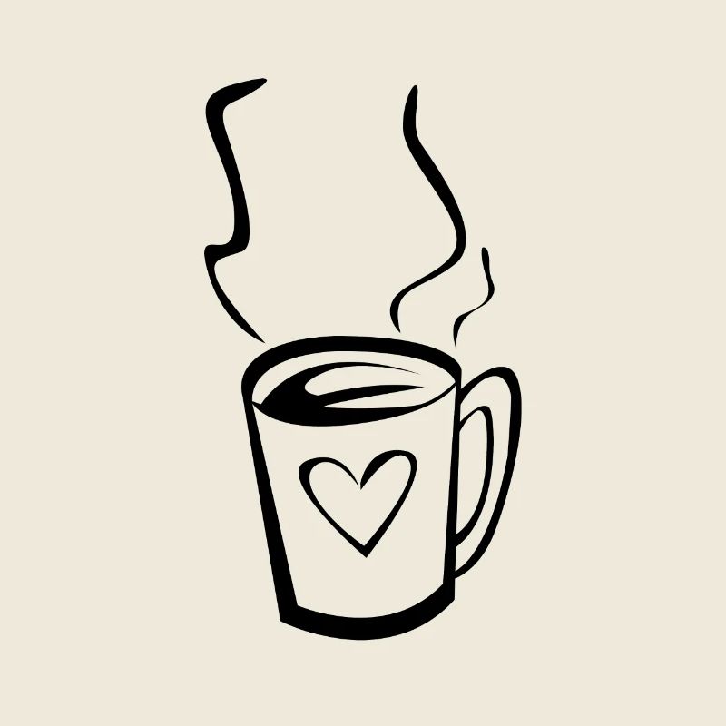 Coffee with heart
