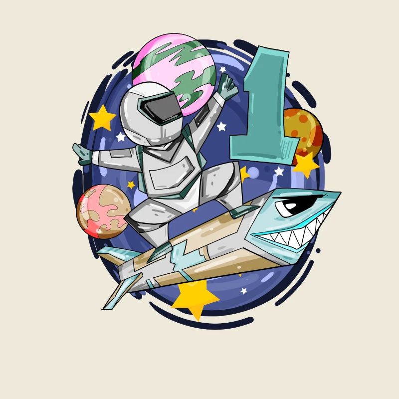 1st Birthday Astronaut 1 Years Boy Gift