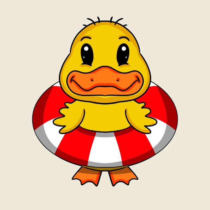 Duck Swimming Lifebuoy