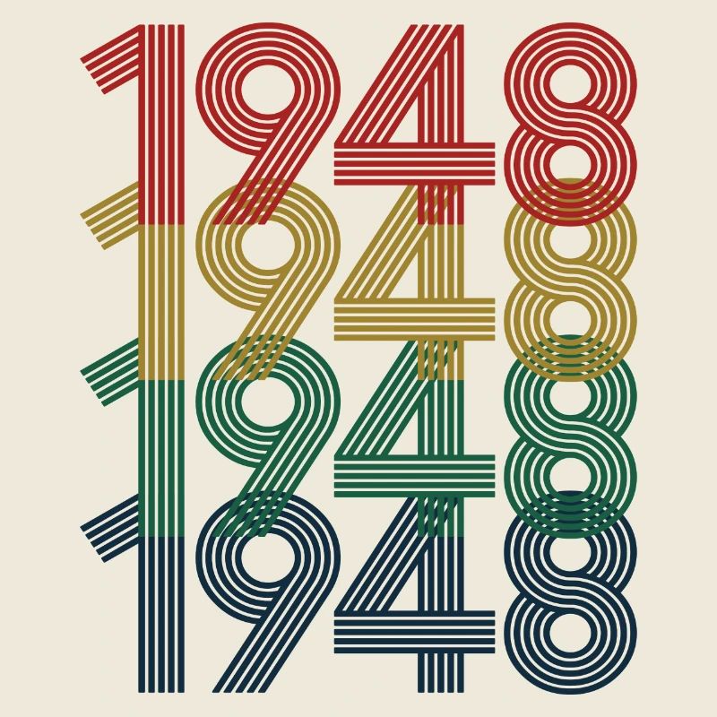 Cool Retro 1948, 74 ans, cadeau du 74e anniversaire