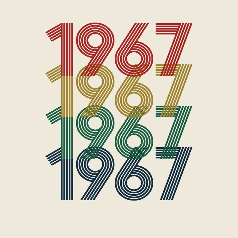 Cool Retro 1967, 55 Years Old, 55th Birthday Gift