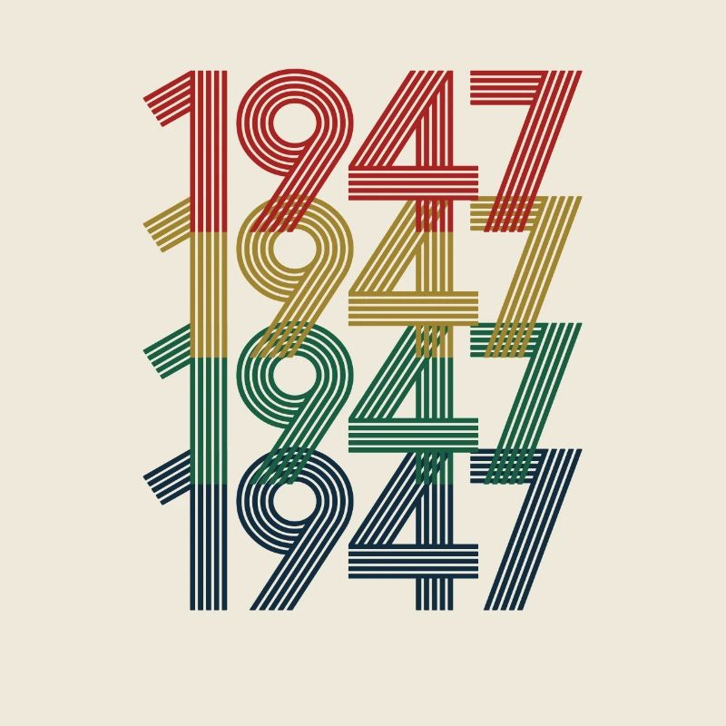 Cool Retro 1947, 75 Years Old, 75th Birthday Gift