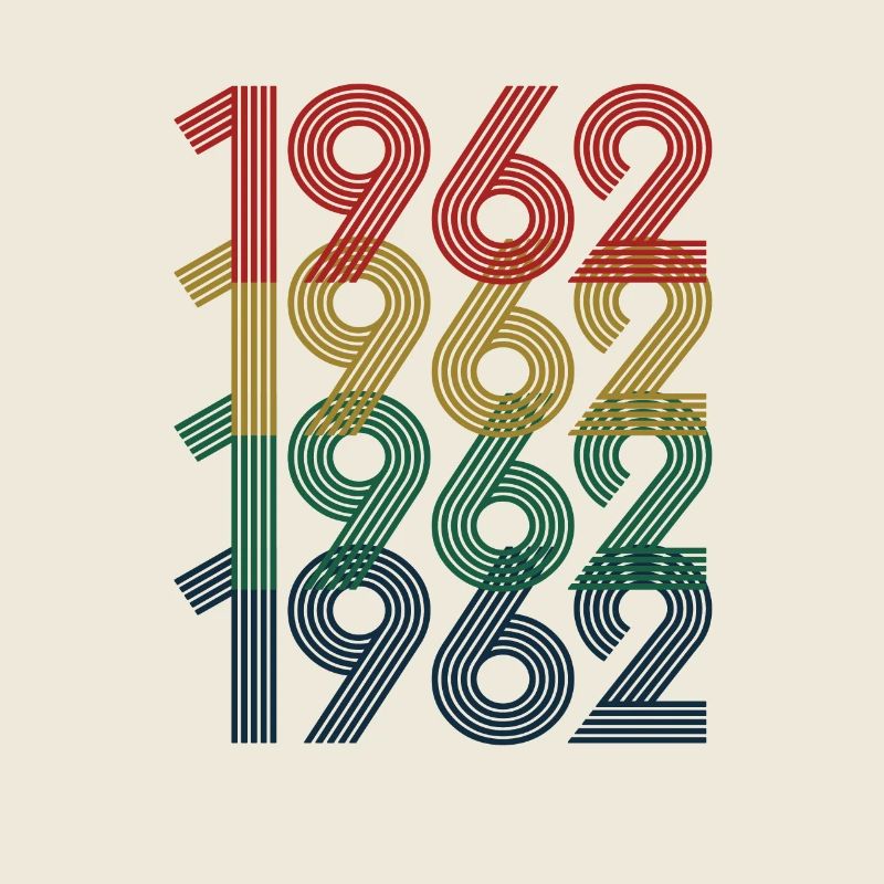 Cool Retro 1962, 60 ans, cadeau de 60e anniversaire