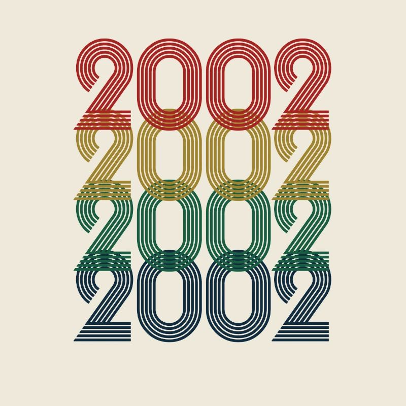 Cool Retro 2002, 21 ans, cadeau de 21e anniversaire