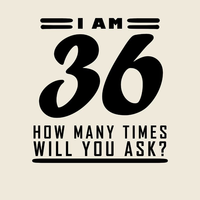 J’ai 36 ans – 36e anniversaire