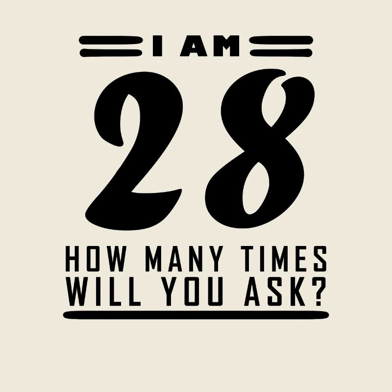 Ich bin 28 – 28. Geburtstag Geschenk