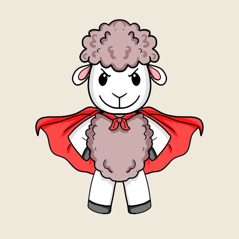 Schaf Superheld