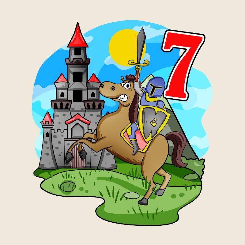 Chevalier 7ème anniversaire 7 ans Jeune Cadeau