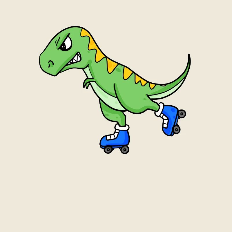 Dinosaur Skating
