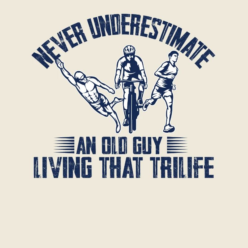 Never underestimate an old man triathlon