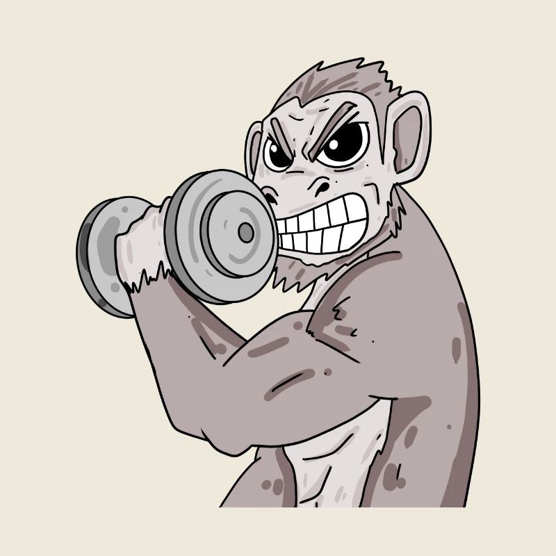 Monkey Fitness Motivation Gift