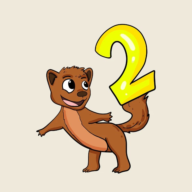 2 Jahre alt - 2 Geburtstag - Ich bin 2