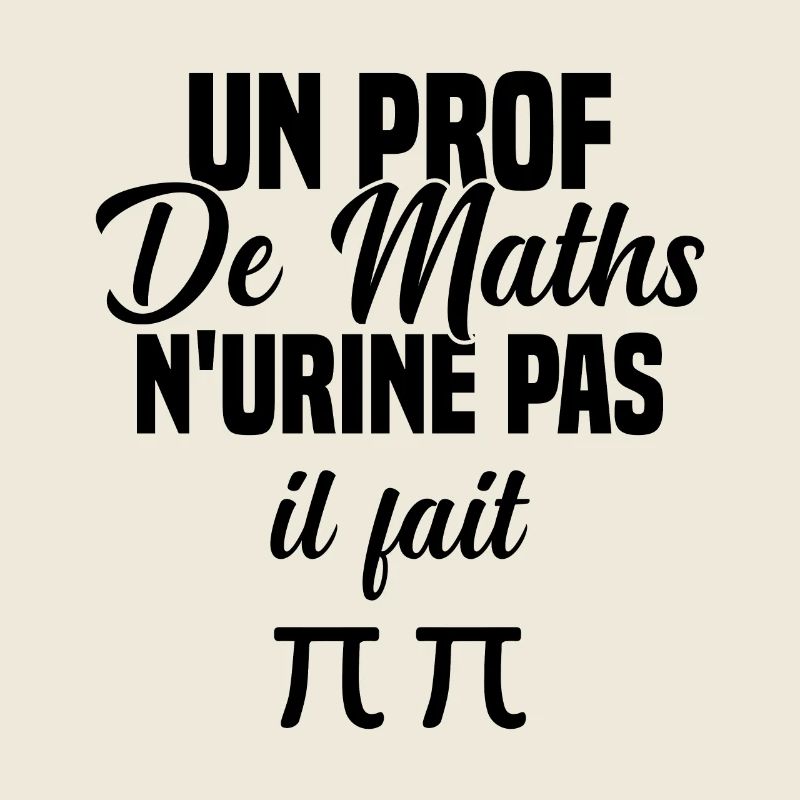 Idée cadeau humour jeu de mots prof de maths