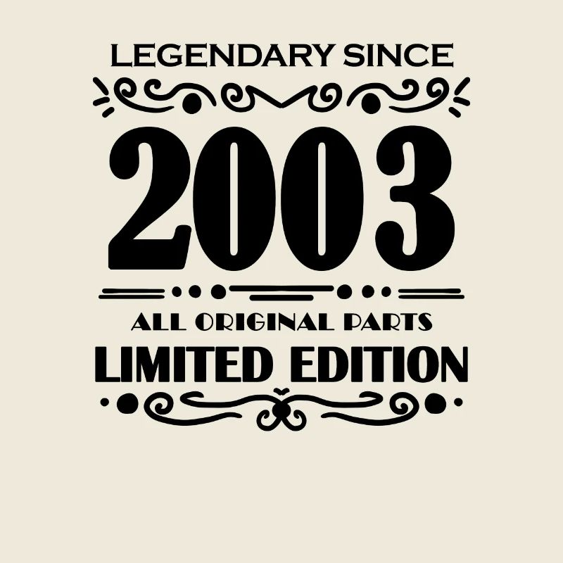 2003 - Né 2003 - Année de construction 2003