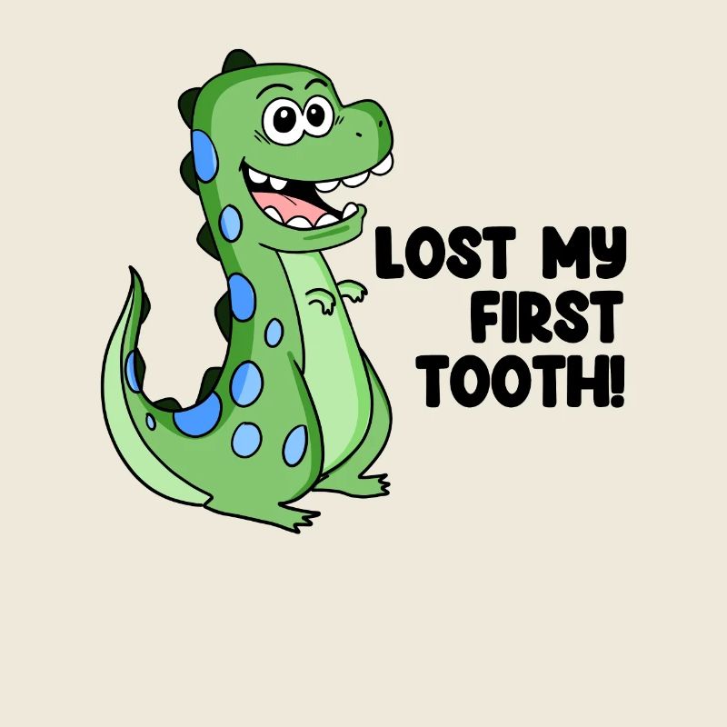 Dent de lait Dent Dino tooth gap dent pour tout-petits