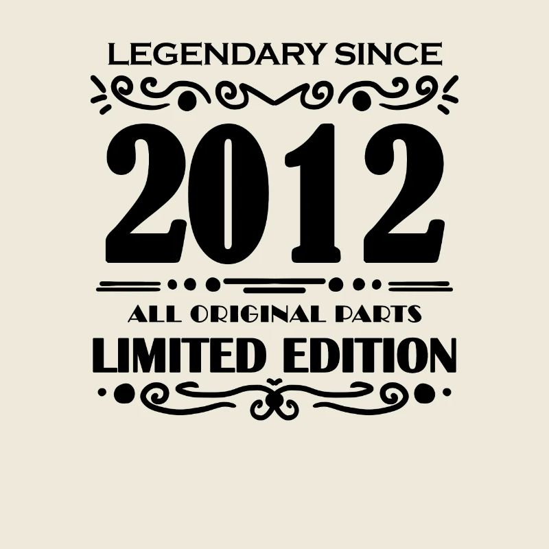 2012 - Year of construction 2012 - Vintage 2012