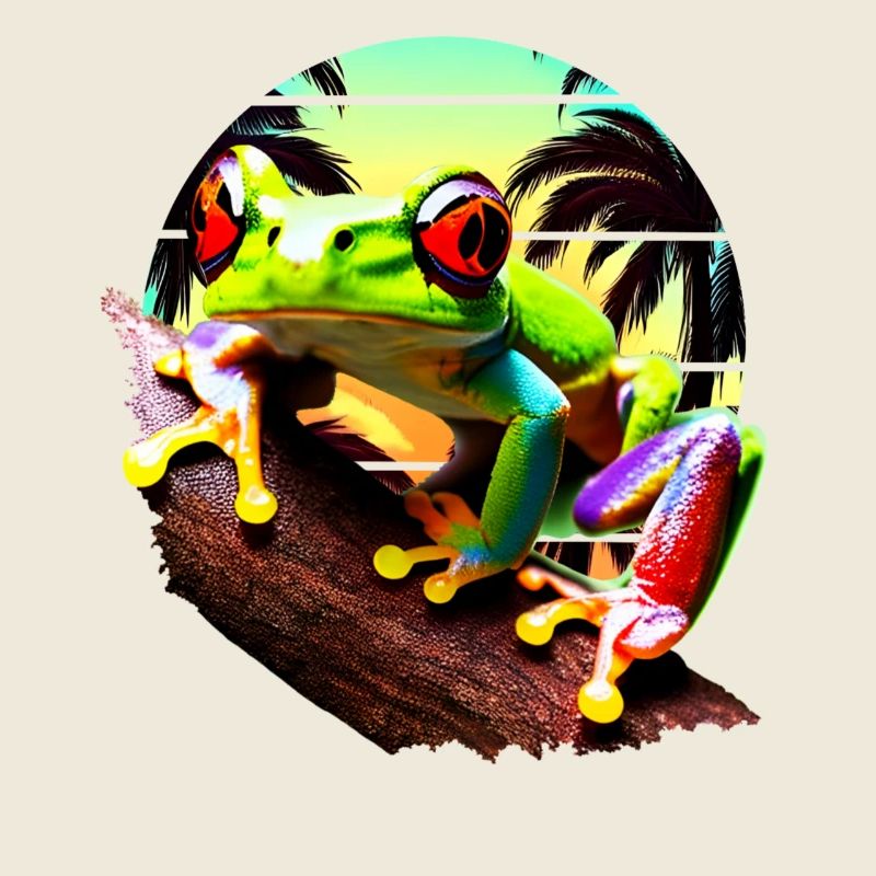 Red Eyed Tree Frog Sunset