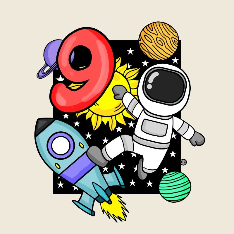 9 Jahre alt Junge Astronaut