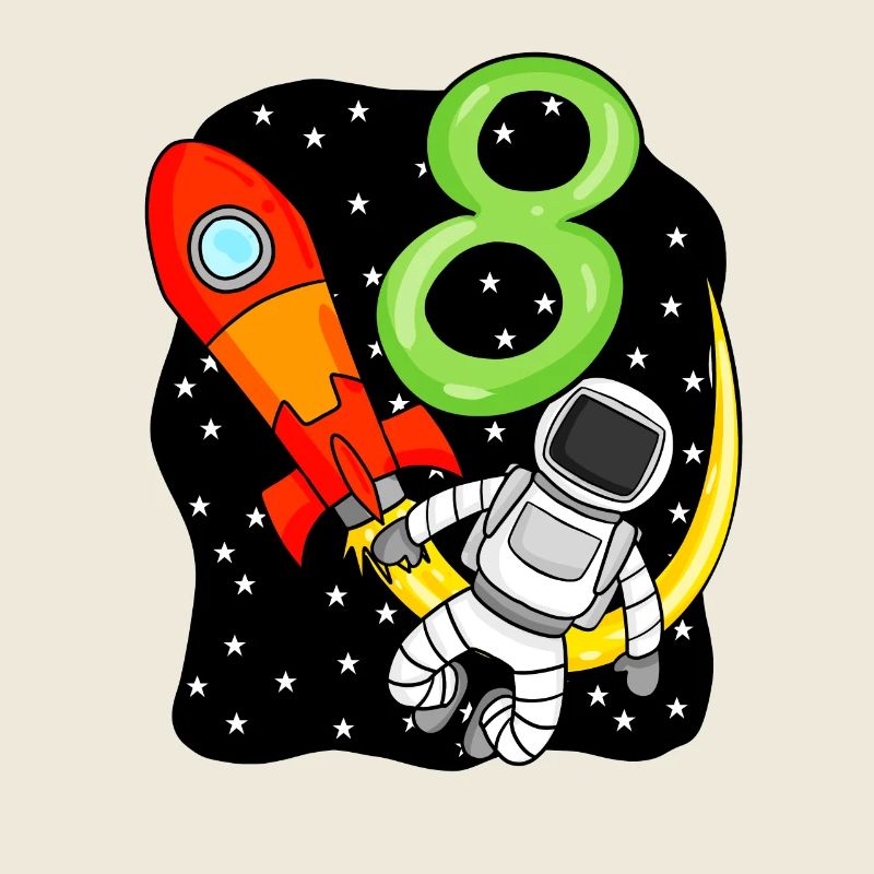 8 ans Jeune astronaute