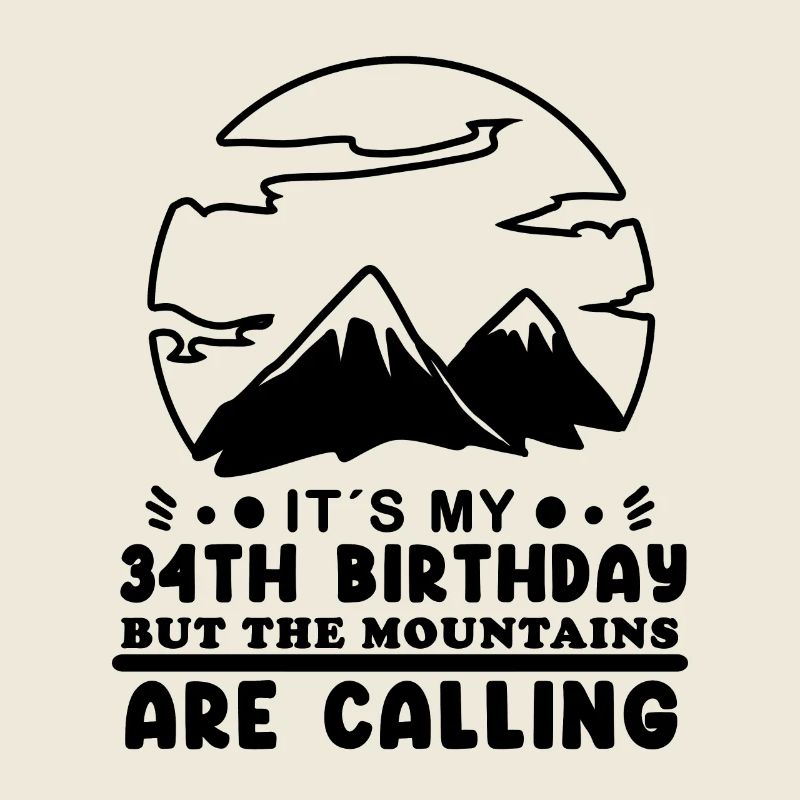 Mountain Wanderer 34e anniversaire 34 ans cadeau