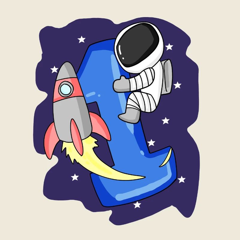 1 an Jeune astronaute