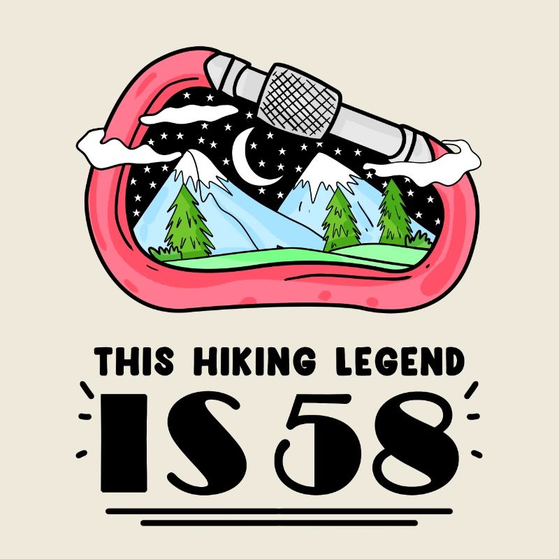 58. Geburtstag Wanderer 58 Jahre alt Berg Wandern