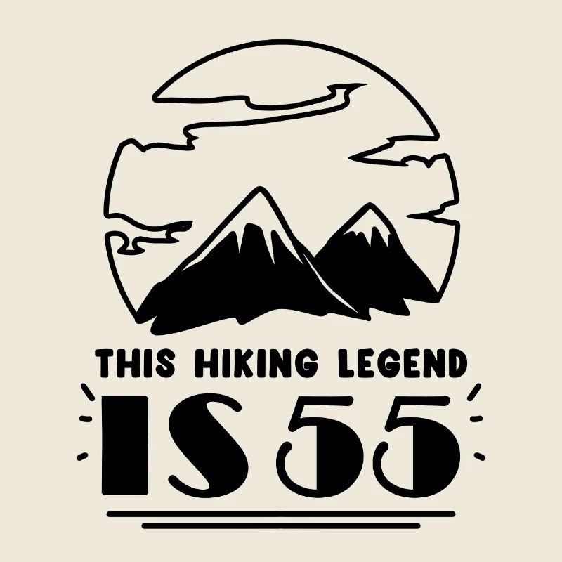 Hiker 55 years old mountain hiking