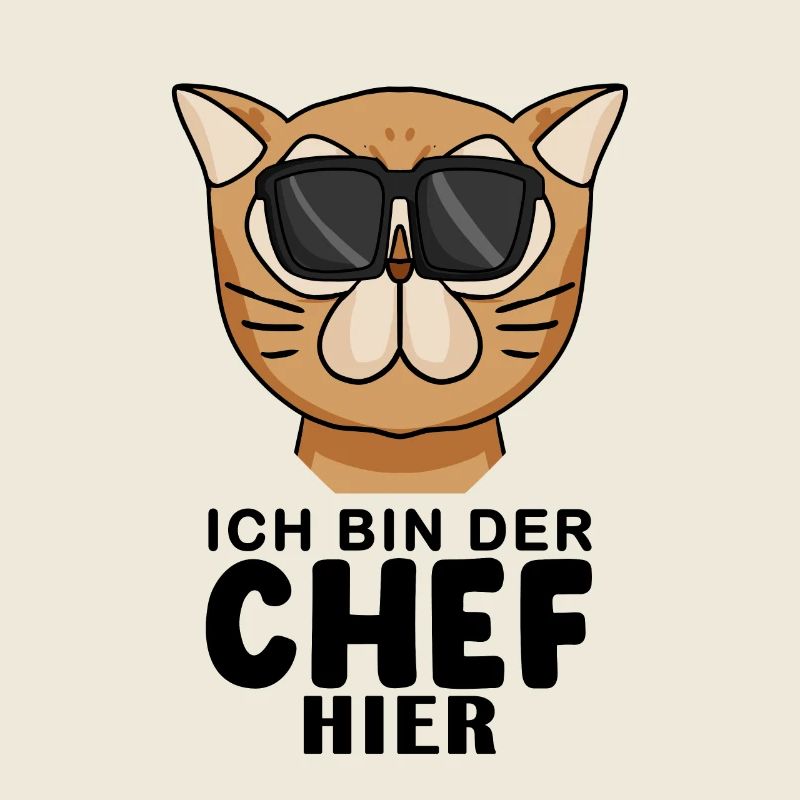 Cool Katze Perserkatze Chef Spruch