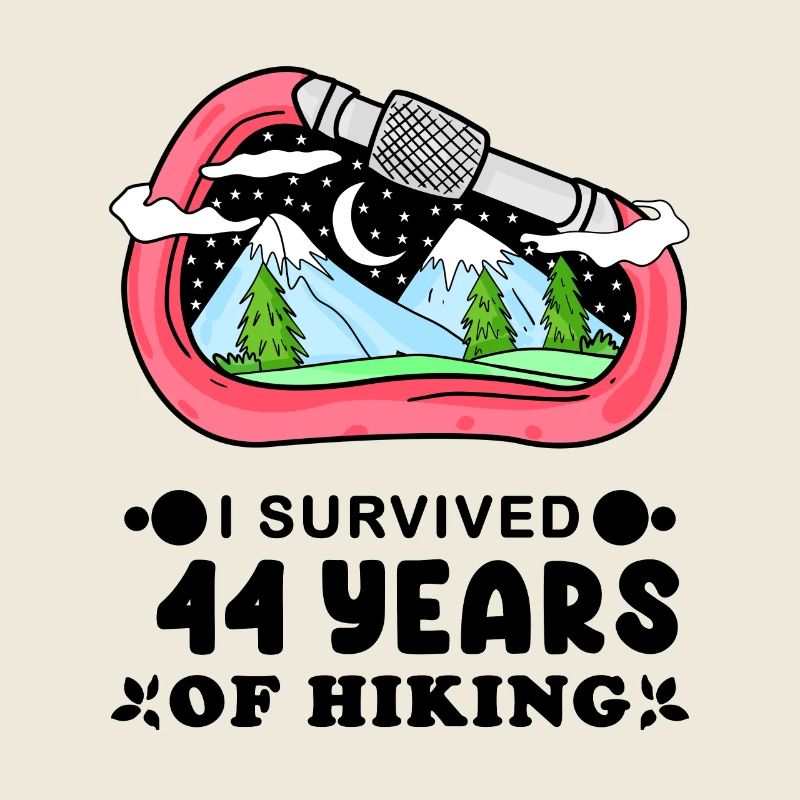 Mountain Wanderer 44th Birthday 44 Years Old Gift
