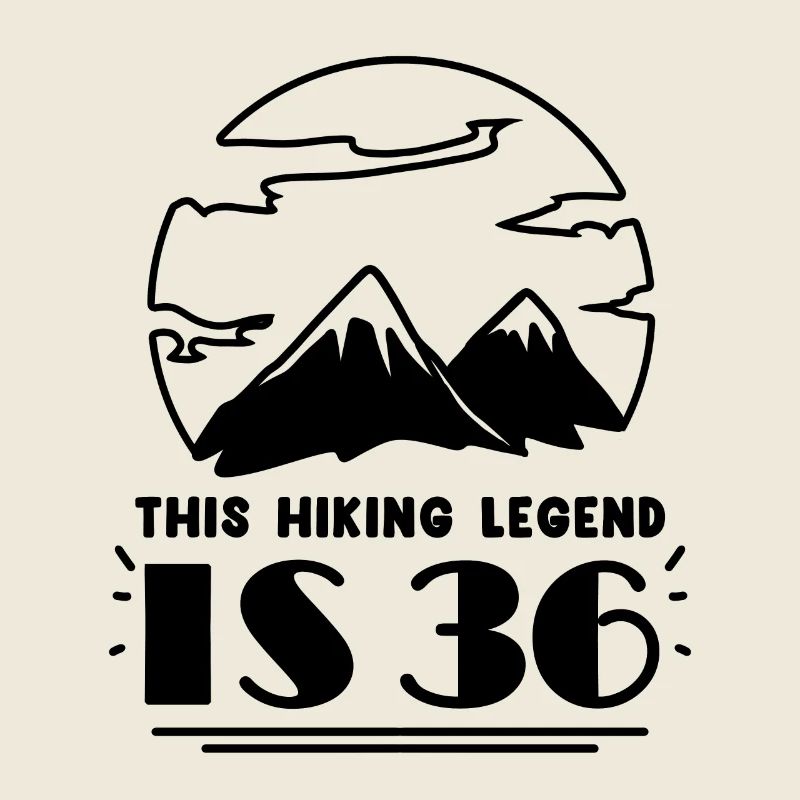 Mountain Wanderer 36th Birthday 36 Years Old Gift