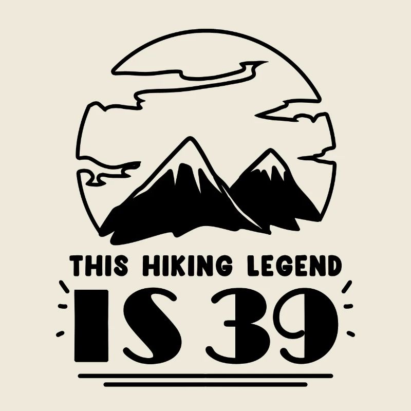 Mountain Wanderer 39th Birthday 39 Years Old Gift