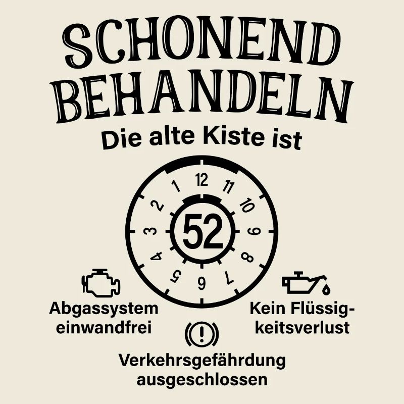 52. Geburtstag Schonend Behandeln Alte Kiste 52