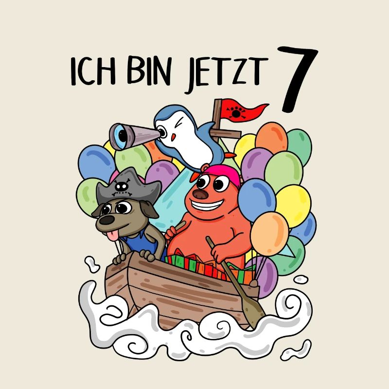 7 Geburtstag Piratenschiff Kindergeburtstag