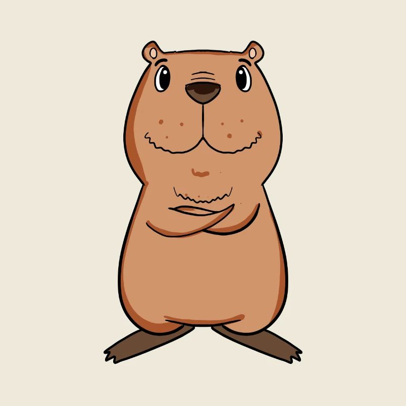 Capybara capybara motif