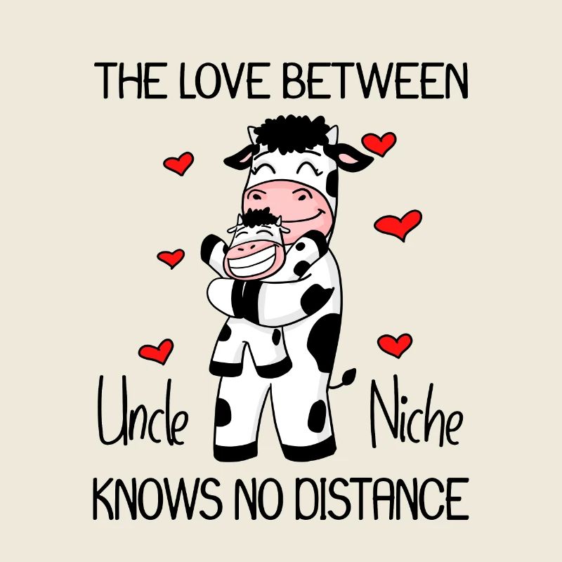 Oncle et nièce Cadeau de vache d’amour