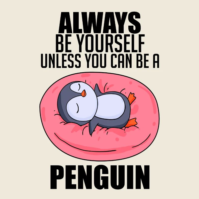 Pinguin Pinguine Spruch