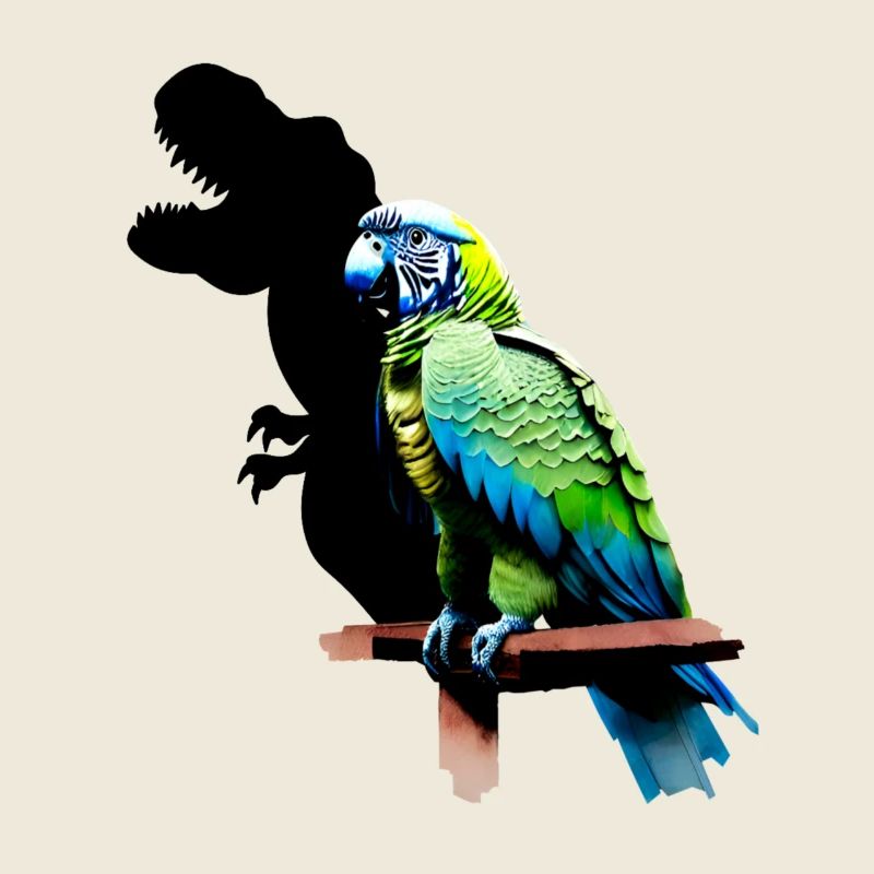 T-Rex Parrot Yellow Blue Macaw Macaw