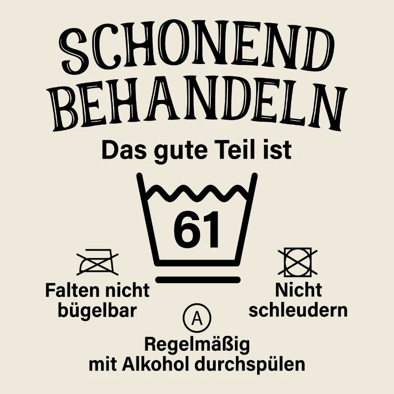 61. Geburtstag Schonend Behandeln 61 Teil Ist 61