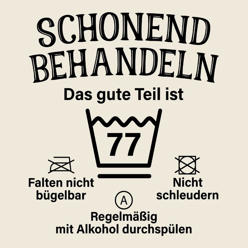 77. Geburtstag Schonend Behandeln 77 Teil Ist 77