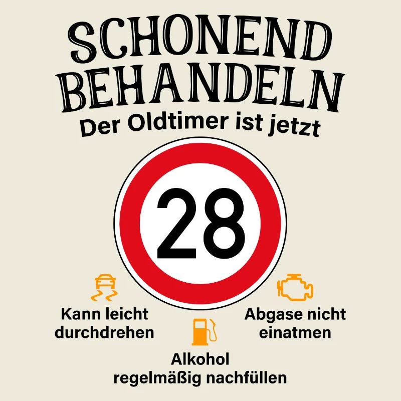 28. Geburtstag Schonend Behandeln Oldtimer Ist 28