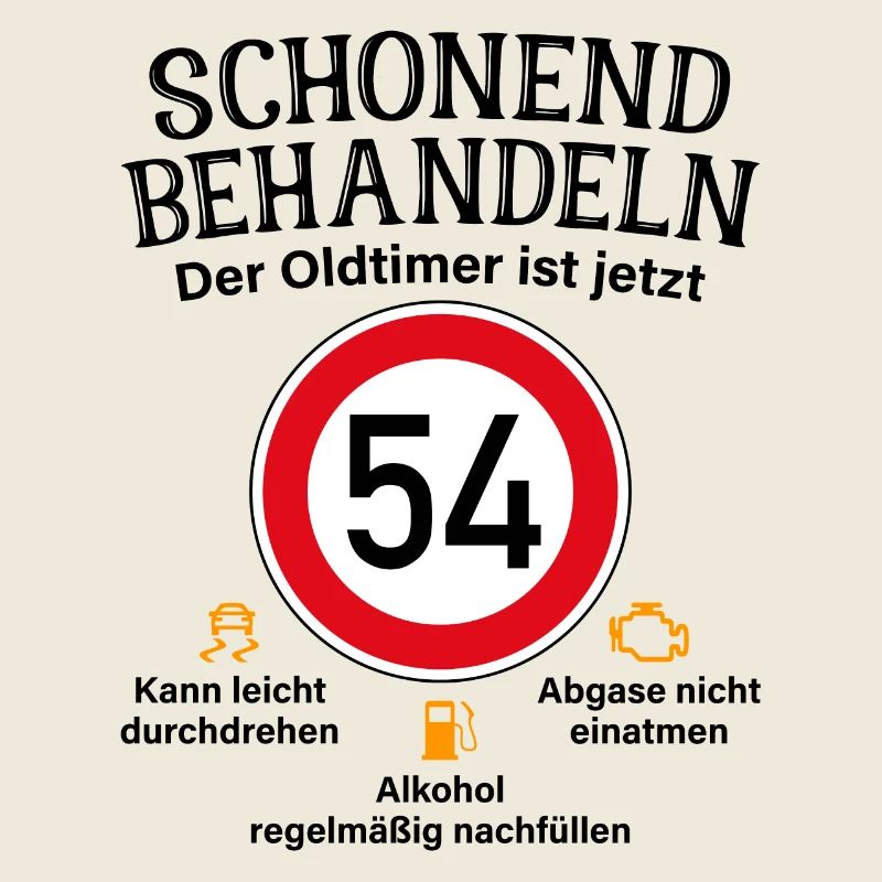 54. Geburtstag Schonend Behandeln Oldtimer Ist 54