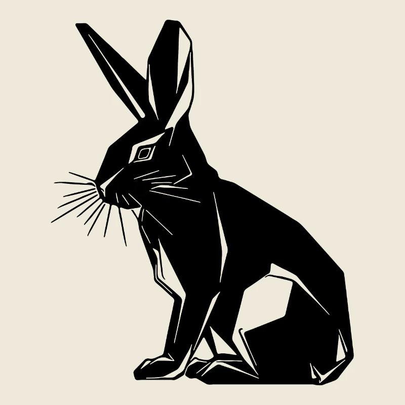 Geometric Bunny Cute Geometry Rabbit