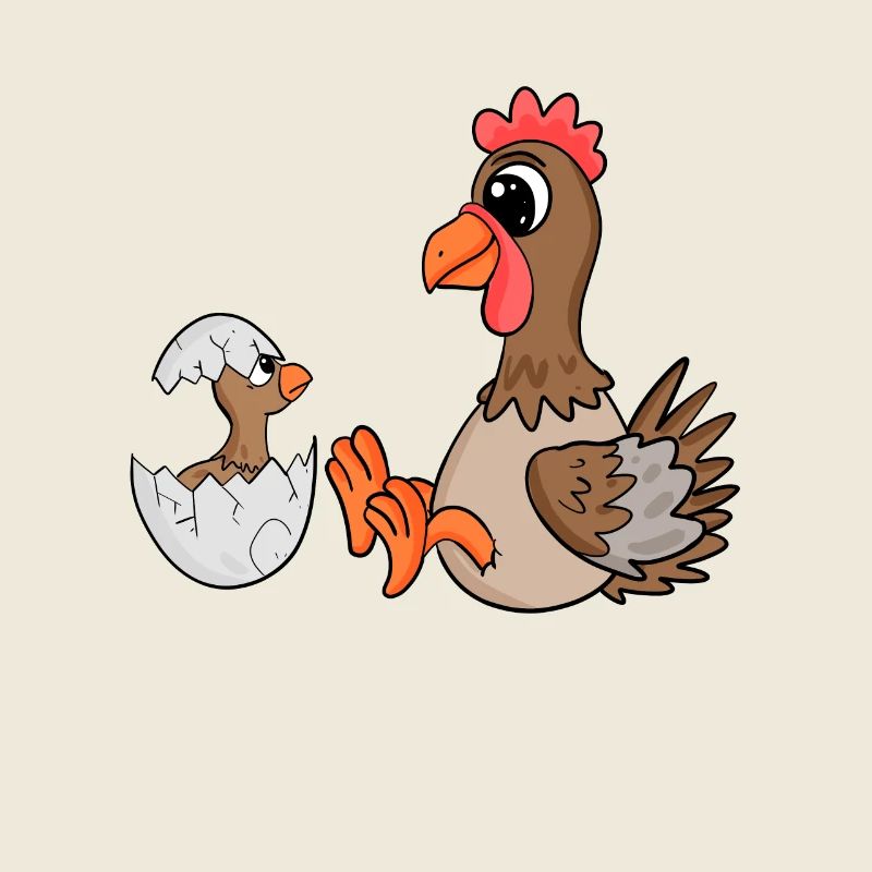 Famille de poulet - Poulet avec bébé