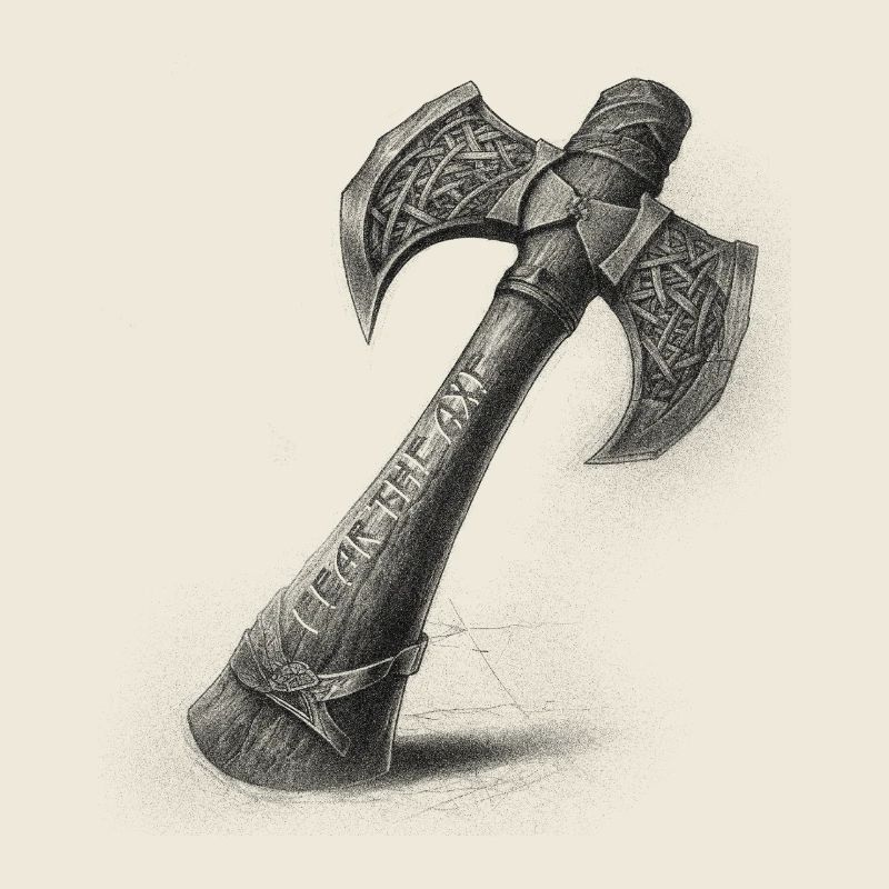 Fear the axe Wikinger Axt