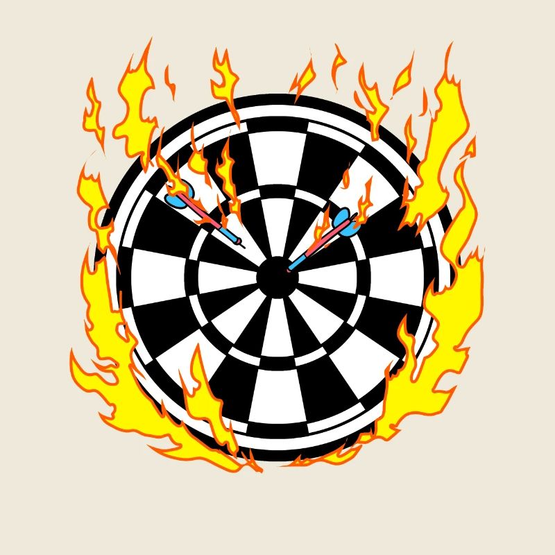 Jeu de fléchettes en flammes - Dart Player