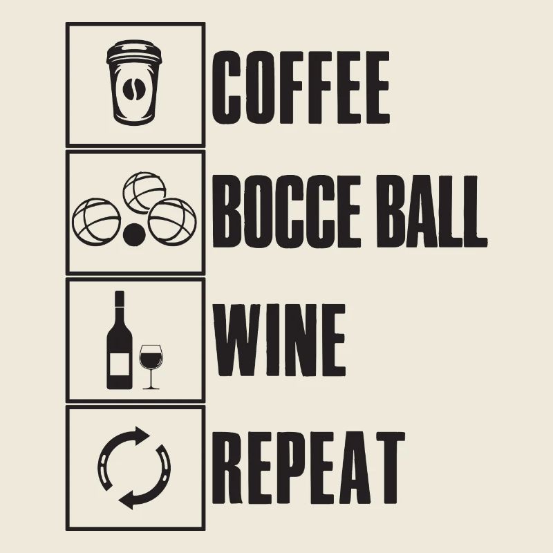 Bocce Saying Bocce Ball avec Jack Bocci Game Bocce