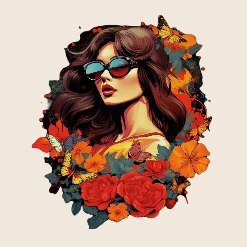 Floral elegance with butterflies