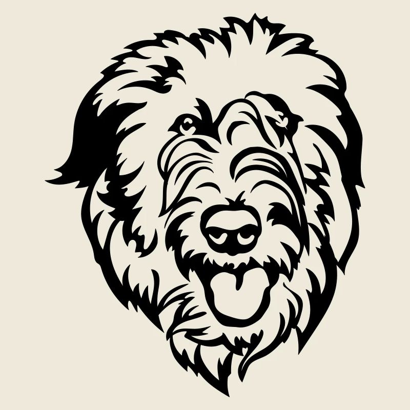 Irish Wolfhound Kopf